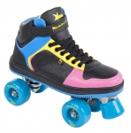 Trekové brusle Rookie Hype Hi Top Trainer Black Blue Pink Yellow